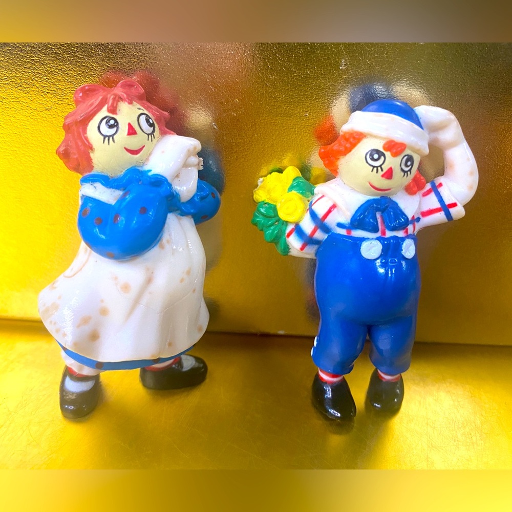 RAGGEDY ANN & RAGGEDY ANDY VINTAGE 1988 TARA TOYS COLLECTIBLE FIGURES
